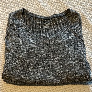 Gray Waffle Long Sleeve